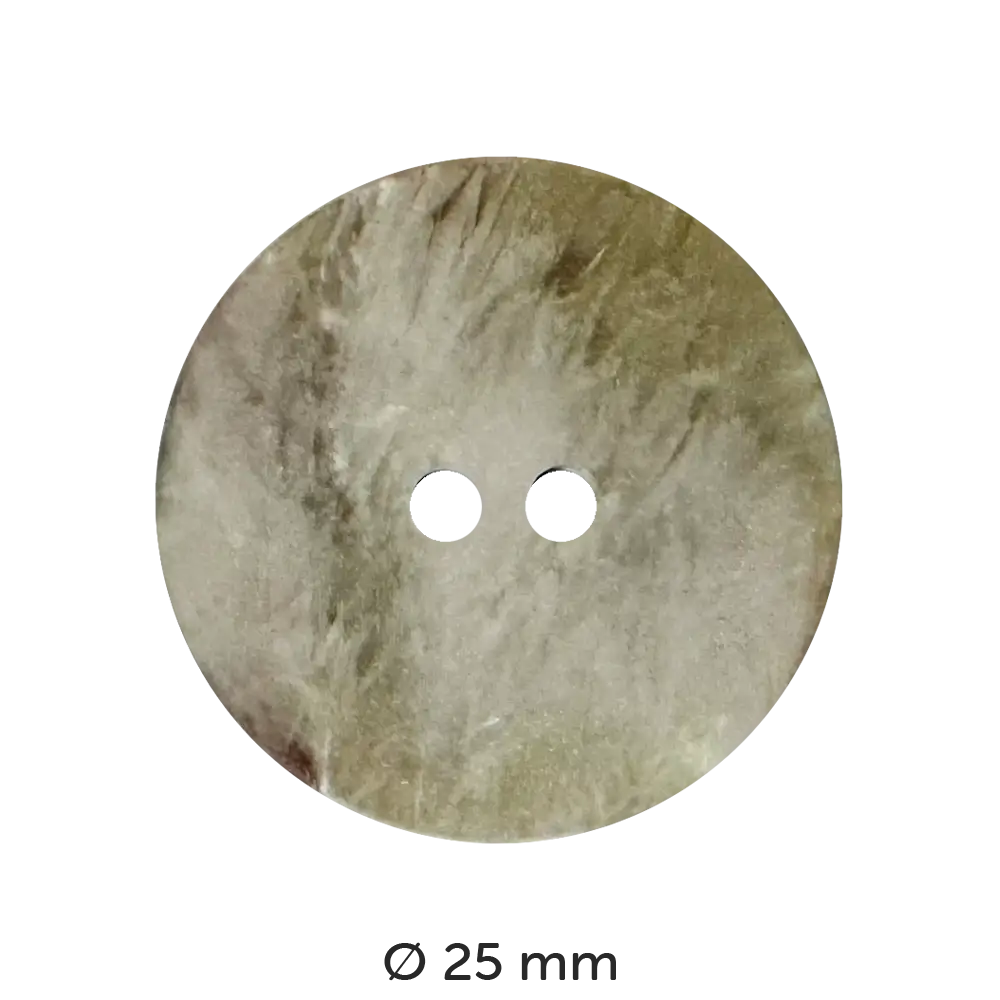 #Farbe_Dill Knopf Marmoriert | 320409 Braun 25 mm